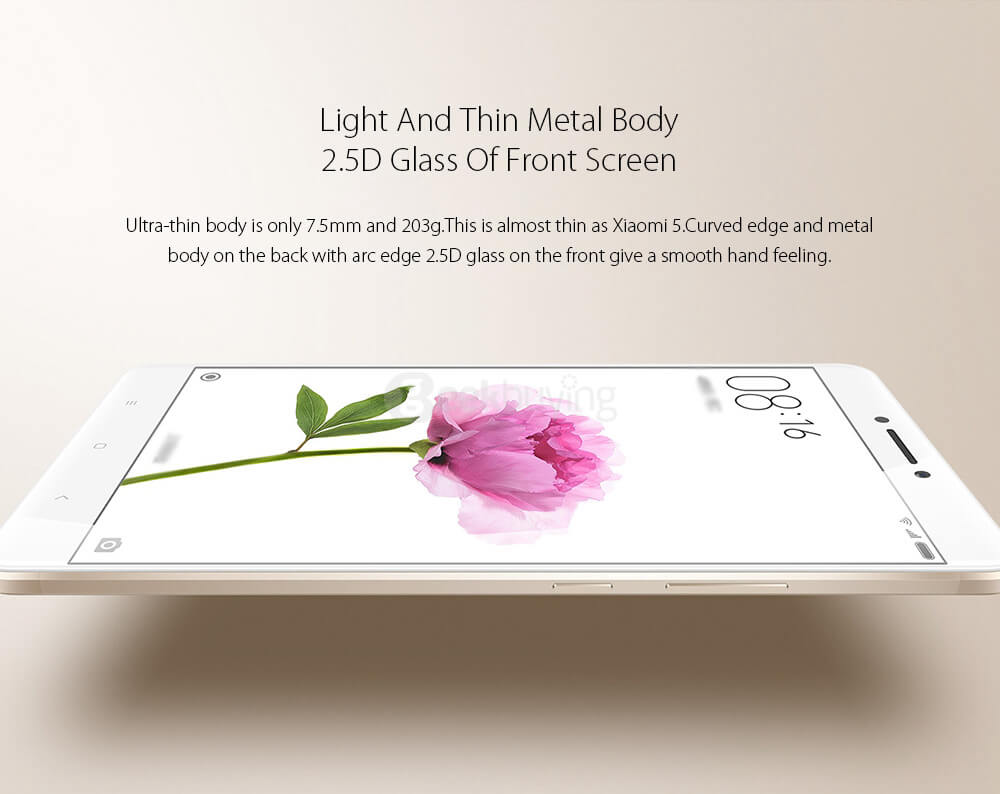 [HK Stock]Xiaomi Mi Max 6.44 Inch FHD 4GB 128GB MIUI V8 Smartphone 64bit Qualcomm Snapdragon 652 Octa Core 5.0MP 16.0MP TOUCH ID 4850mAh Battery IR Remote Control - Gold