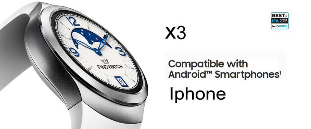 X3 (K9) Android 4.4 3G WiFi GPS Smart Watch Phone MTK6572 Dual Core 512MB RAM 4GB ROM Heart Rate Monitor Pedometer Bluetooth 4.0 For Android iOS - Black