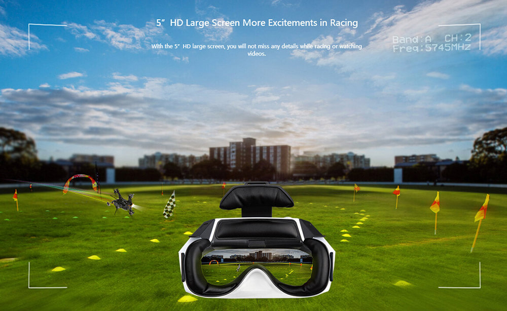 Walkera Goggle 4 Goggle4 5 Inches 5.8G 40CH Raceband AV 3D FPV Goggles Video Glasses