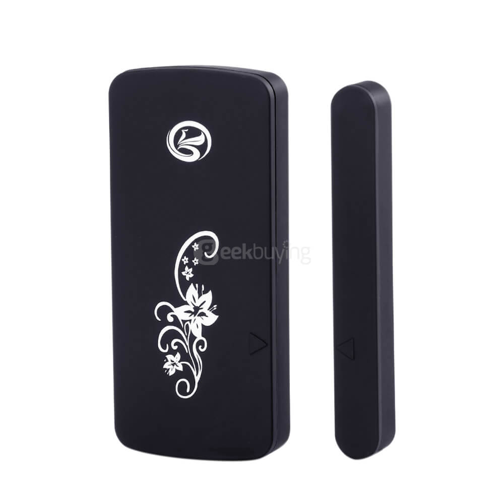 GSM A11 Intelligent Wireless Magnetic Sensor & Voice Trigger Door Alarm Home Security Door LBS Alarm System - Black