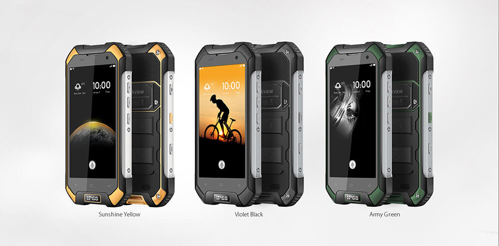 Blackview BV6000 4.7inch HD IP68 Waterproof Shockproof Scratch-proof Rugged Phone MT6755 Octa Core Android 6.0 3GB 32GB 13.0MP NFC Fast Charge - Yellow