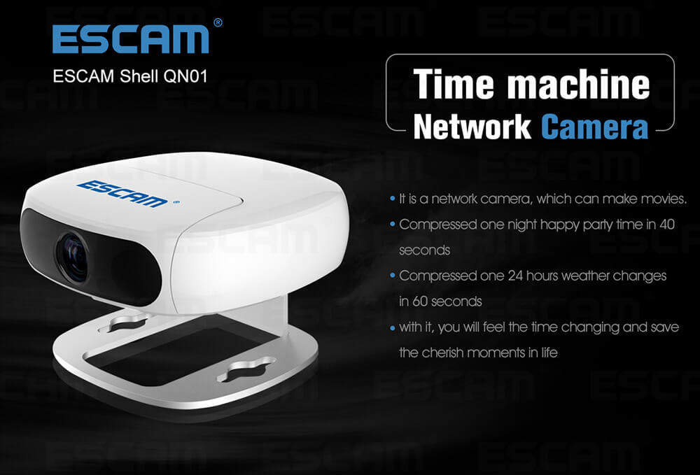 ESCAM Shell QN01 FHD 1080P WiFi Ambarella Chipet IP Camera Camcorder Night Vision Network Camera