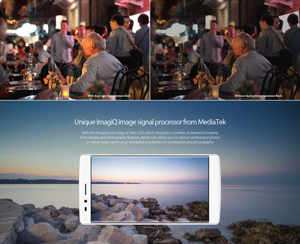 [HK Stock]Vernee Apollo Lite 5.5-Inch Android 6.0 Helio X20 MT6797 Deca Core 4GB+32GB Smartphone(Black) + Leather Case(Black) + Tempered Glass