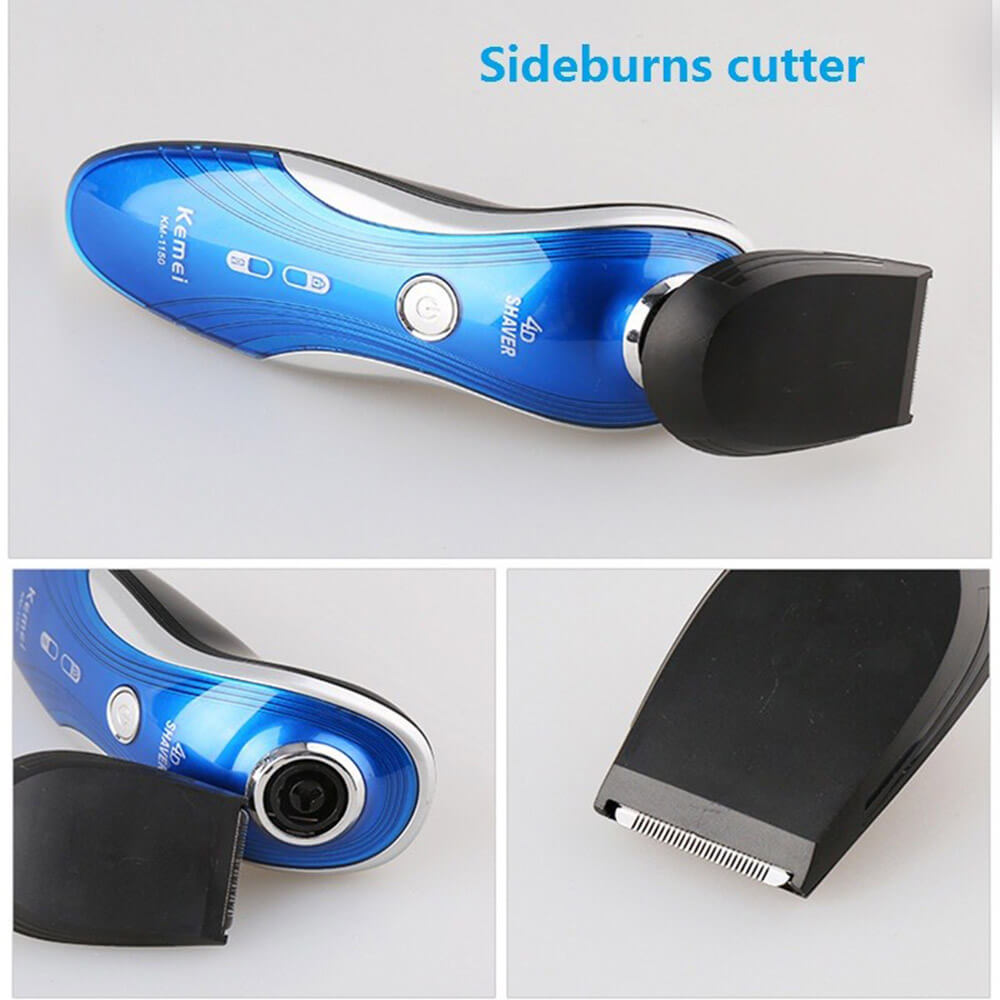 Original 3 in 1 Washable Rechargeable Electric Shaver Triple Blade