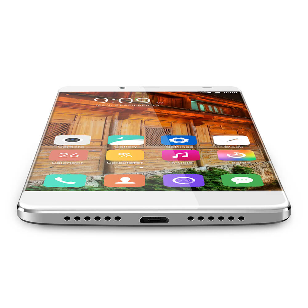 [HK Stock][Package B]Elephone S3 5.2inch Bezel-less 2.5D Arc FHD Screen Android 6.0 MTK6753 Octa Core 3GB 16GB Smartphone(Silver) + Leather Case(White) + Tempered Glass