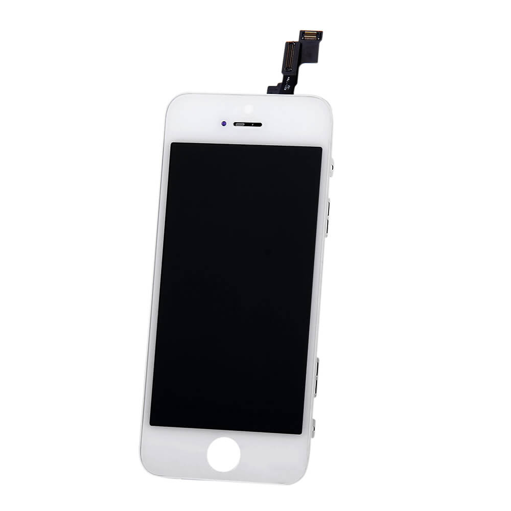 Touch Screen Digitizer LCD Display Glass Full Replacement Assembly With Repair Tool Kit For iPhone 5S - White