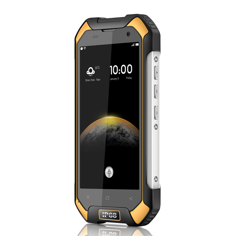 Blackview BV6000 4.7inch HD IP68 Waterproof Shockproof Scratch-proof Rugged Phone MT6755 Octa Core Android 6.0 3GB 32GB 13.0MP NFC Fast Charge - Yellow