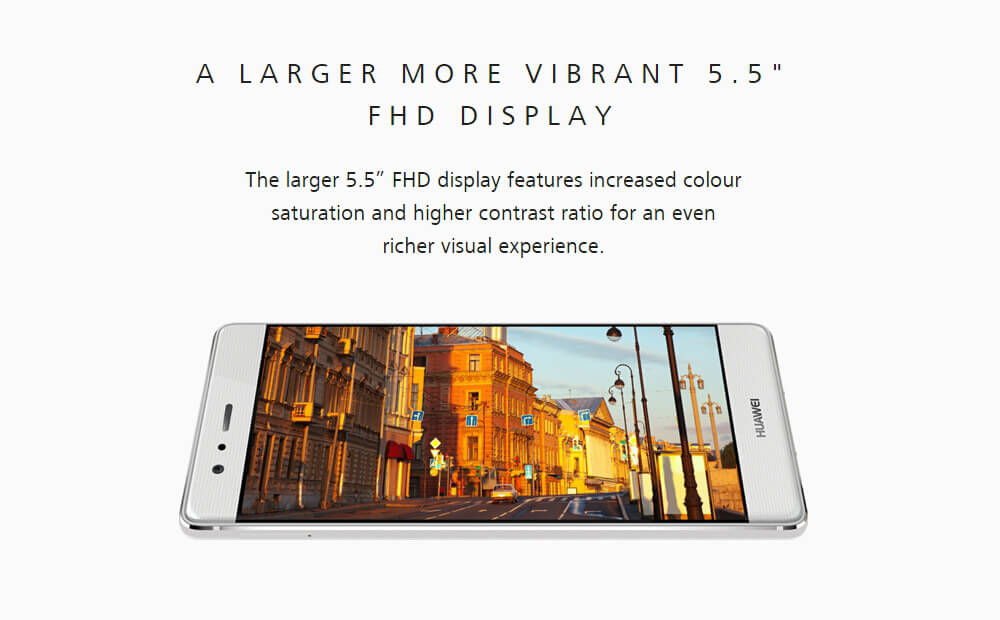 Huawei P9 Plus 5.5inch FHD 4G Smartphone Kirin 955 Octa Core Android 6.0 4GB 64GB Dual 12.0MP Rear Cameras Touch ID Remote Control Type-C Fast Charge - Gold