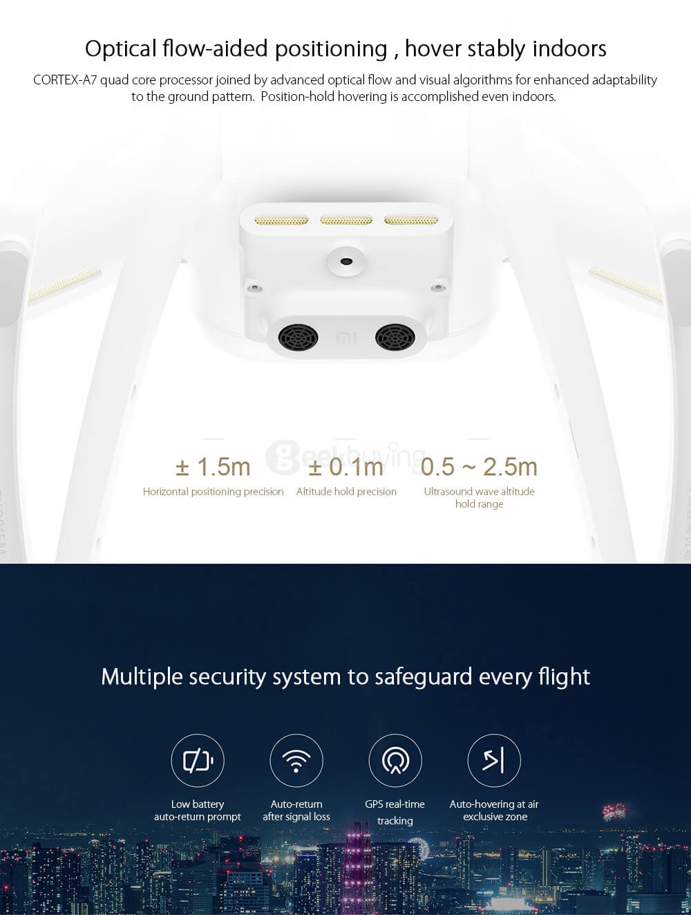 Xiaomi Mi Drone FPV 1080P Support Dismountable Gimbal APP Transmitter Dual Control Mode UAV RC Quadcopter