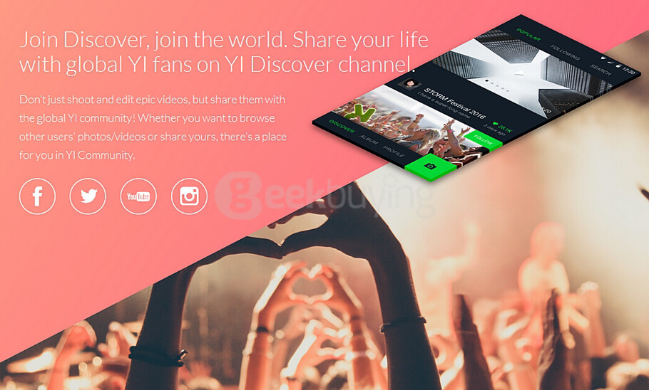 [Spain Stock] [Official International Version] Xiaoyi YI 4K Action Camera II 2.19 Retina Screen Ambarella A9SE75 Sony IMX377 12MP 155&lrm; Degree Wide Angle 1400mAh EIS LDC Sport Camera - Black