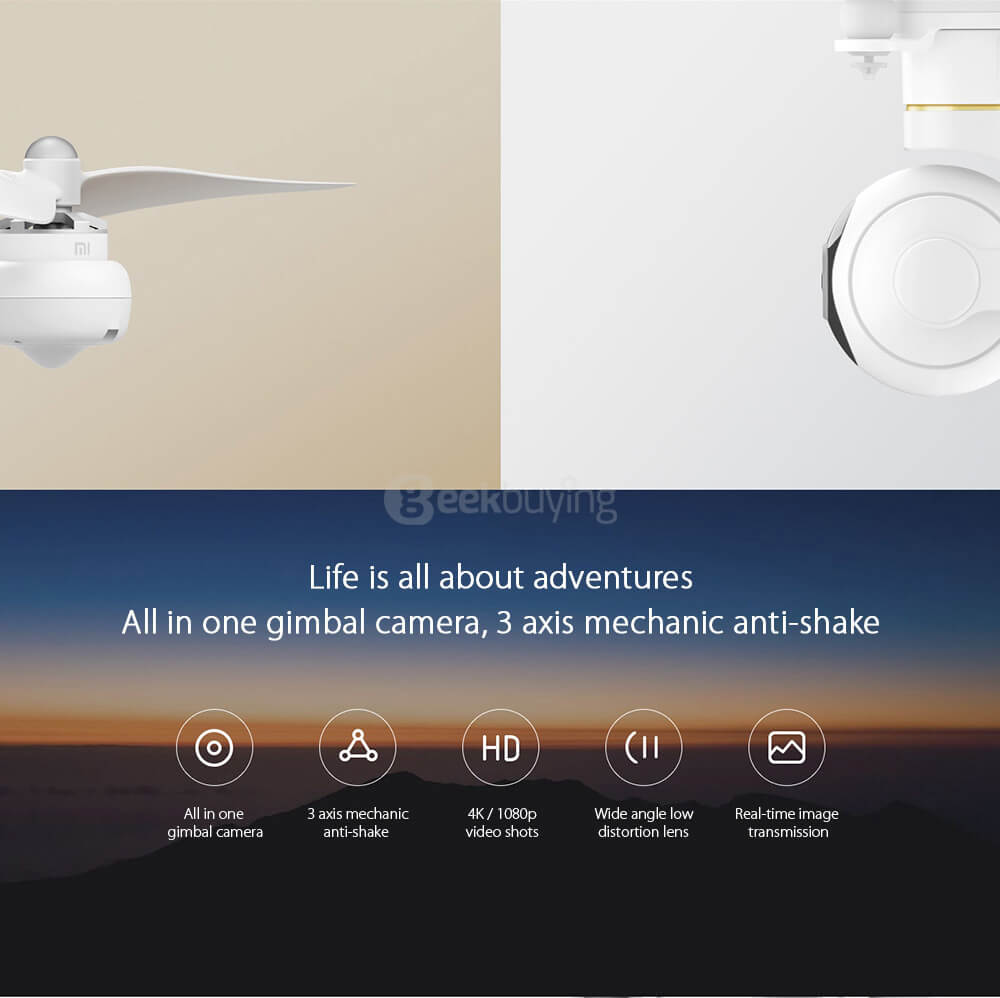 Xiaomi Mi Drone FPV 1080P Support Dismountable Gimbal APP Transmitter Dual Control Mode UAV RC Quadcopter