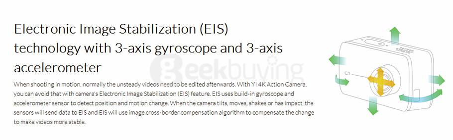 [Spain Stock] [Official International Version] Xiaoyi YI 4K Action Camera II 2.19 Retina Screen Ambarella A9SE75 Sony IMX377 12MP 155&lrm; Degree Wide Angle 1400mAh EIS LDC Sport Camera - Black