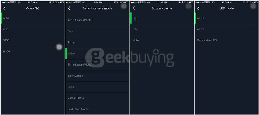 [Spain Stock] [Official International Version] Xiaoyi YI 4K Action Camera II 2.19 Retina Screen Ambarella A9SE75 Sony IMX377 12MP 155&lrm; Degree Wide Angle 1400mAh EIS LDC Sport Camera - Black