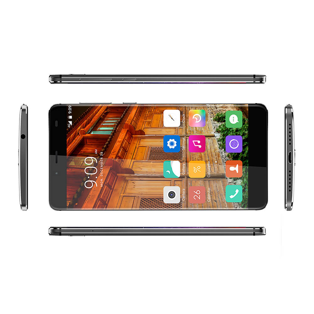 Elephone S3 5.2inch Bezel-less 2.5D Arc FHD Screen Android 6.0 MTK6753 Octa Core Smartphone 3GB 16GB 13.0MP Touch ID Fast Charge Metal Body - Black