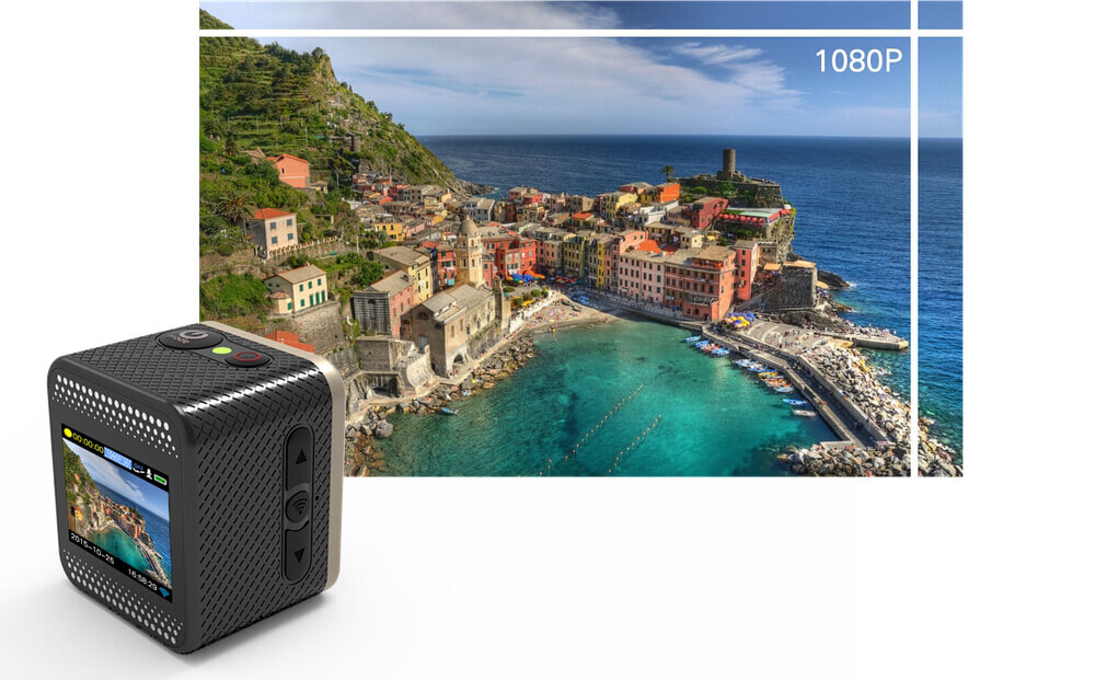 SJCAM M10 WiFi Mini Cube 12MP 1080P Novatek Sports Camera Standard Version 1.5 Inch 170 Wide Angle Lens HD Camcorder Car DVR - White