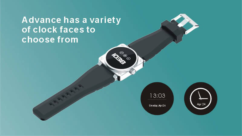 Advance Bluetooth 4.0 Sports Smart Watch 6-axis Acceleration Heart Rate Monitor Activity Fitness Tracker Call Reminder for Android iOS - Blue