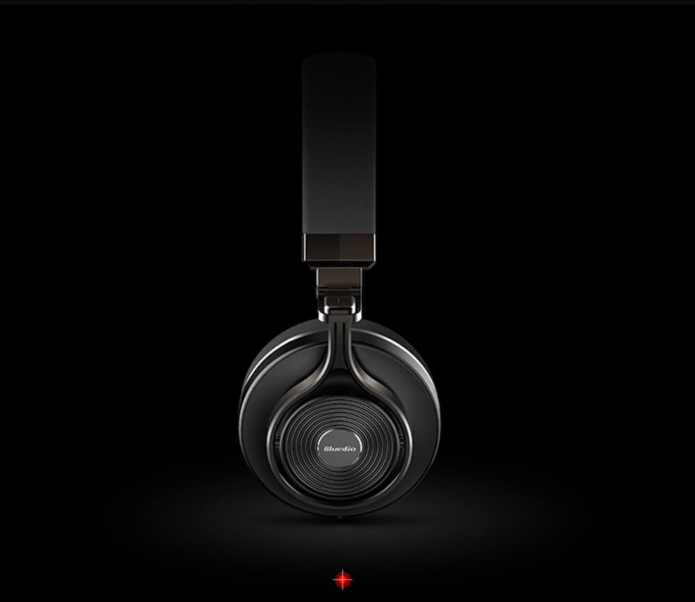 Bluedio T3 Bluetooth4.1 Bass Stereo Headset TF Metal Folding Headphone - Black