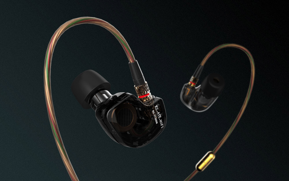 KZ-ATE 3.5mm In-Ear Earphones with Mic HiFi Stereo Headphones Super Bass Noise Canceling Sport Headset