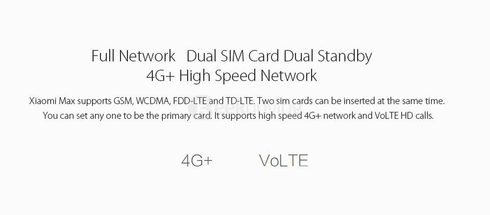[HK Stock][International Edition]Xiaomi Mi Max 6.44 Inch FHD MIUI 8 64bit Qualcomm Snapdragon 650 Smartphone Hexa Core 3GB 32GB 5.0MP 16.0MP TOUCH ID 4850mAh Battery IR Remote Control - Gold