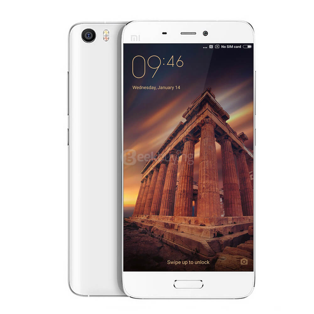Xiaomi Mi5 Pro 5.15inch FHD MIUI V7 4GB 128GB 4G LTE Smartphone 64-Bit Qualcomm Snapdragon 820 Quad Core Type-C 3D Ceramic Back Cover - White