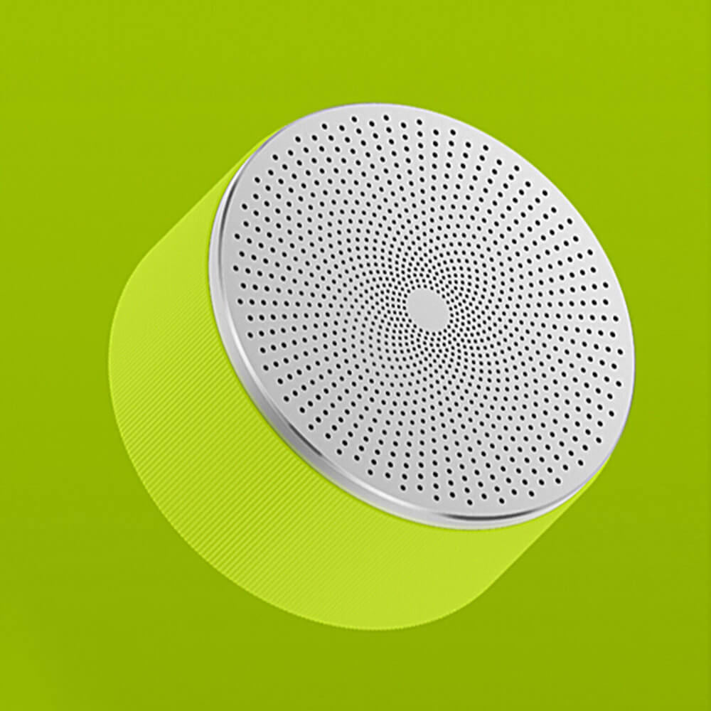 Original XIAOMI Cylindrical Metallic Wireless Bluetooth Speaker Youth Edition BT2.1 EDR - Green