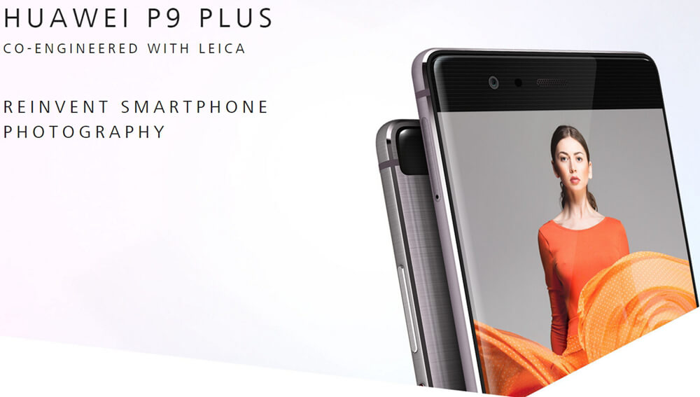 Huawei P9 Plus 5.5inch FHD 4G Smartphone Kirin 955 Octa Core Android 6.0 4GB 64GB Dual 12.0MP Rear Cameras Touch ID Remote Control Type-C Fast Charge - Rose Gold