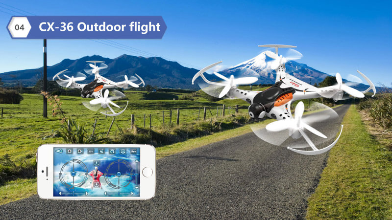 Cheerson CX-36C CX36C With 2MP Camera Mini WiFi APP Control RC Quadcopter RTF - White