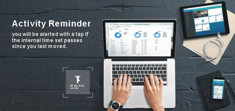 Advance Bluetooth 4.0 Sports Smart Watch 6-axis Acceleration Heart Rate Monitor Activity Fitness Tracker Call Reminder for Android iOS - Army Green