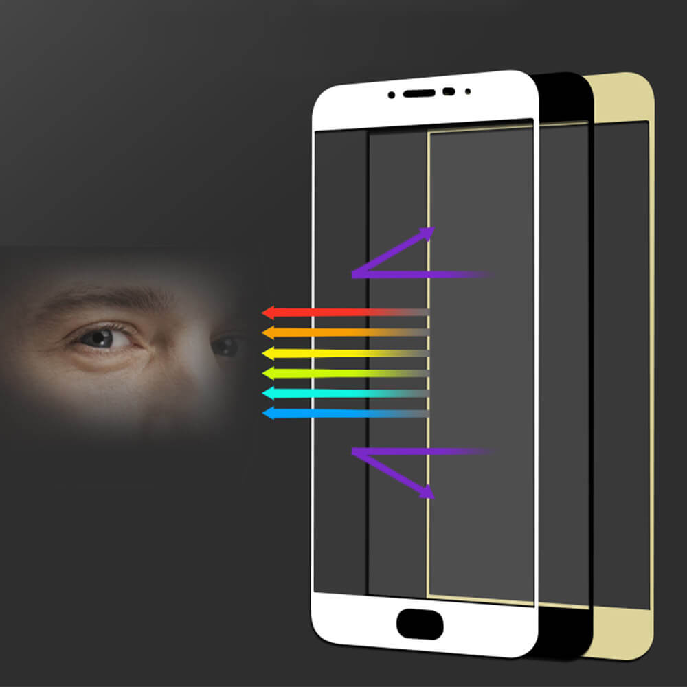 Makibes Tempered Glass For Meizu M3 Note/Meilan Note 3 0.33mm Full Cover Screen Protector - White