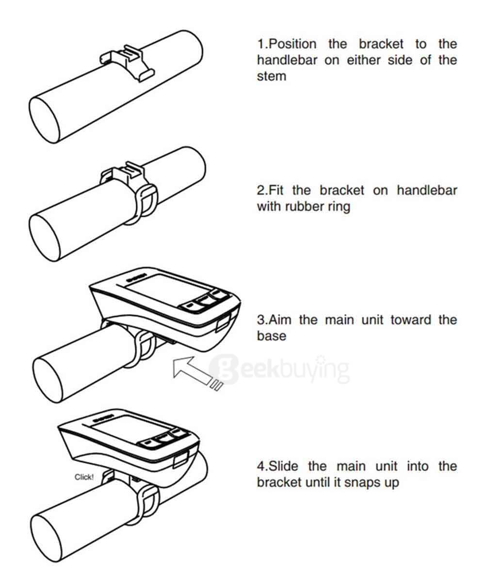Shanren Raptor 2in1 2.4GHz Wireless Bicycle Speed Meter & 1300 Lumens Bike Light with High Power LED USB  Front Light  -  Black