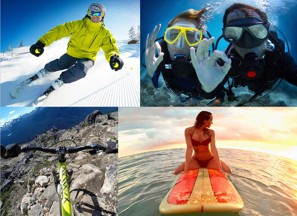 ELEPHONE ELE CAM Explorer 2.0inch TFT 4K WIFI Action Camera Allwinner V3 OV4689 Waterproof APP Control Sport Camera - White