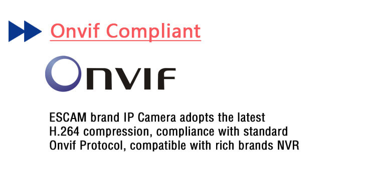ESCAM Black Pearl QF100 1/4 Inch CMOS 720P P2P IP Dome Camera IR Nightvision ONVIF iOS / Android View