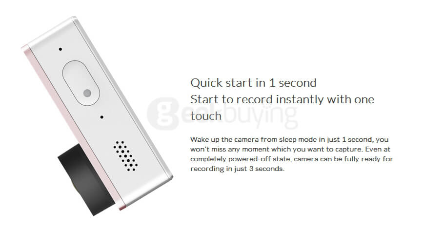 [HK Stock] [Package E] International Version Xiaoyi YI 4K Action Camera 2 (White) + Waterproof Case (White)