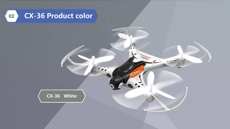 Cheerson CX-36C CX36C With 2MP Camera Mini WiFi APP Control RC Quadcopter RTF - White