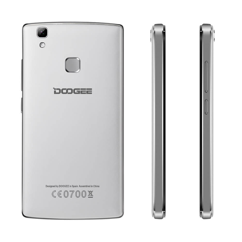 [HK Stock]DOOGEE X5 Max 5.0inch 3G IPS HD Android 6.0 MT6580 Smartphone Quad Core 1.3GHz 1GB 8GB GPS TOUCH ID 4000mAh Battery OTG - White