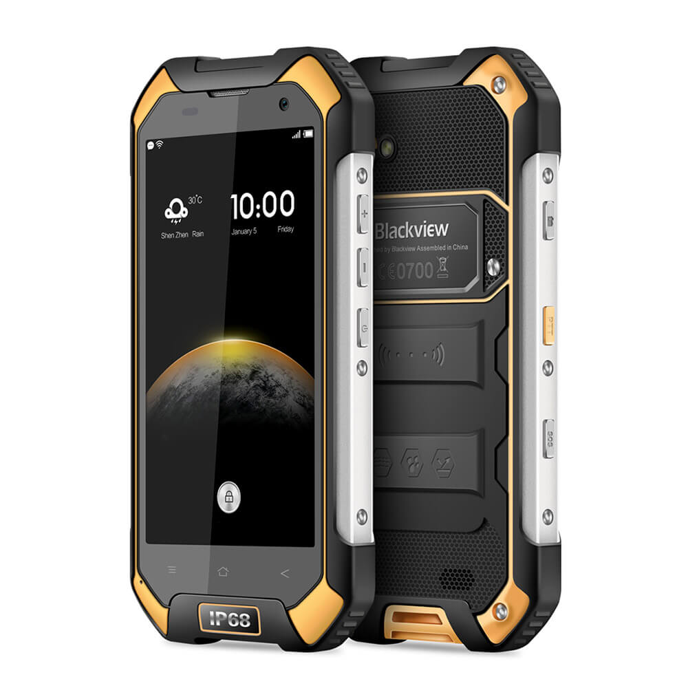 Blackview BV6000 4.7inch MT6755 Android 6.0 Rugged Phone-Yellow