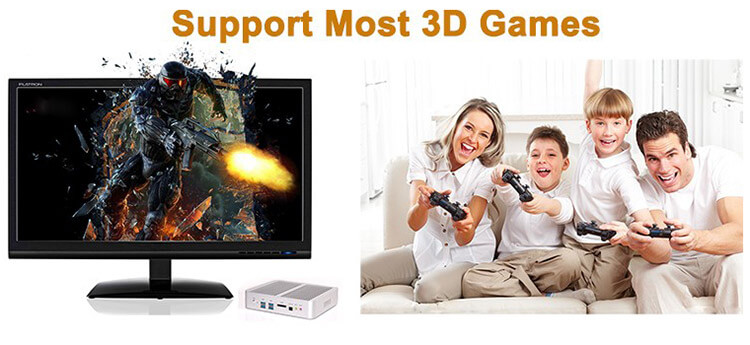 Hystou FMP03B Fanless Mini Computer Intel Haswell Core&trade; i5-4288U 8G/128G Dual HDMI WIFI Dual 1000M LAN SATA WIFI Bluetooth