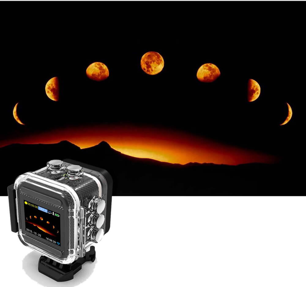 SJCAM M10 WiFi Mini Cube 12MP 1080P Novatek Sports Camera Standard Version 1.5 Inch 170 Wide Angle Lens HD Camcorder Car DVR - White