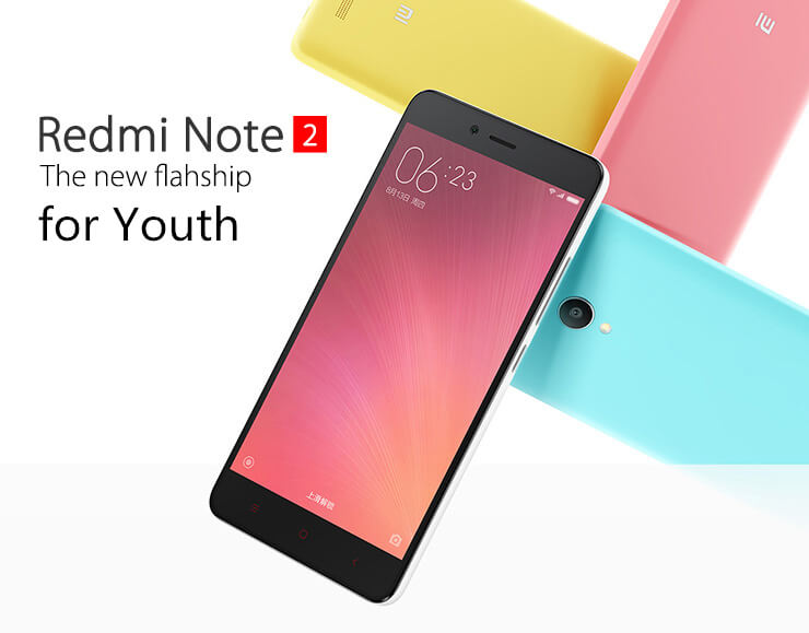 [International Version]Xiaomi Redmi Note 2 Standard 4G Smartphone 5.5 Inch FHD Screen 2GB 16GB 64bit Helio X10 Octa Core 3060mAh 13.0MP - White
