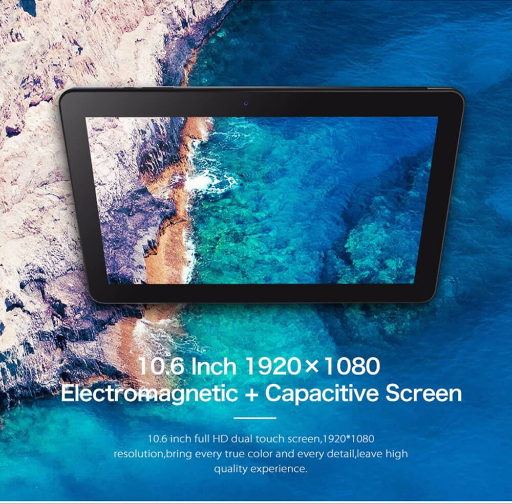 Cube i7 Book 2 In 1 Type-C Stylus Tablet 10.6 inch Windows 10 4GB RAM 64GB ROM Skylake Intel Core M3-6Y30 Dual Core 2.2GHz IPS 1920*1080 - Blue