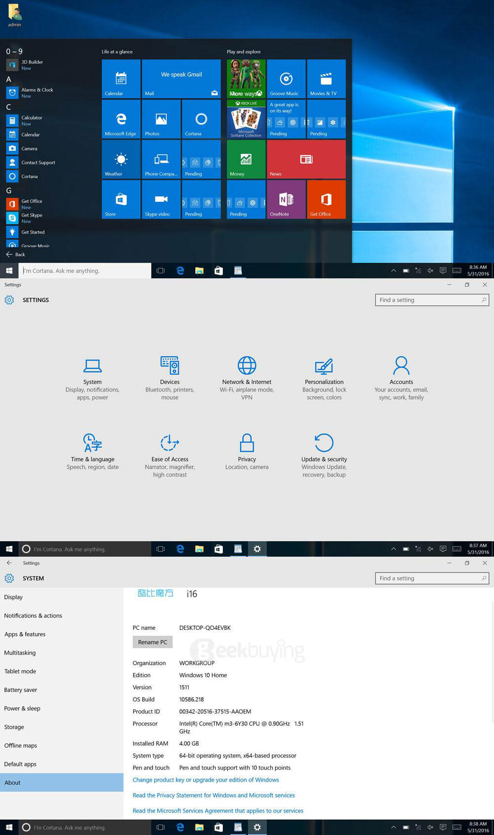 [Package C] Cube i7 Book 2 In 1 Type-C Stylus Tablet + Cube CDK09 Suction Docking Keyboard + Cube CEP01 WACOM Stylus