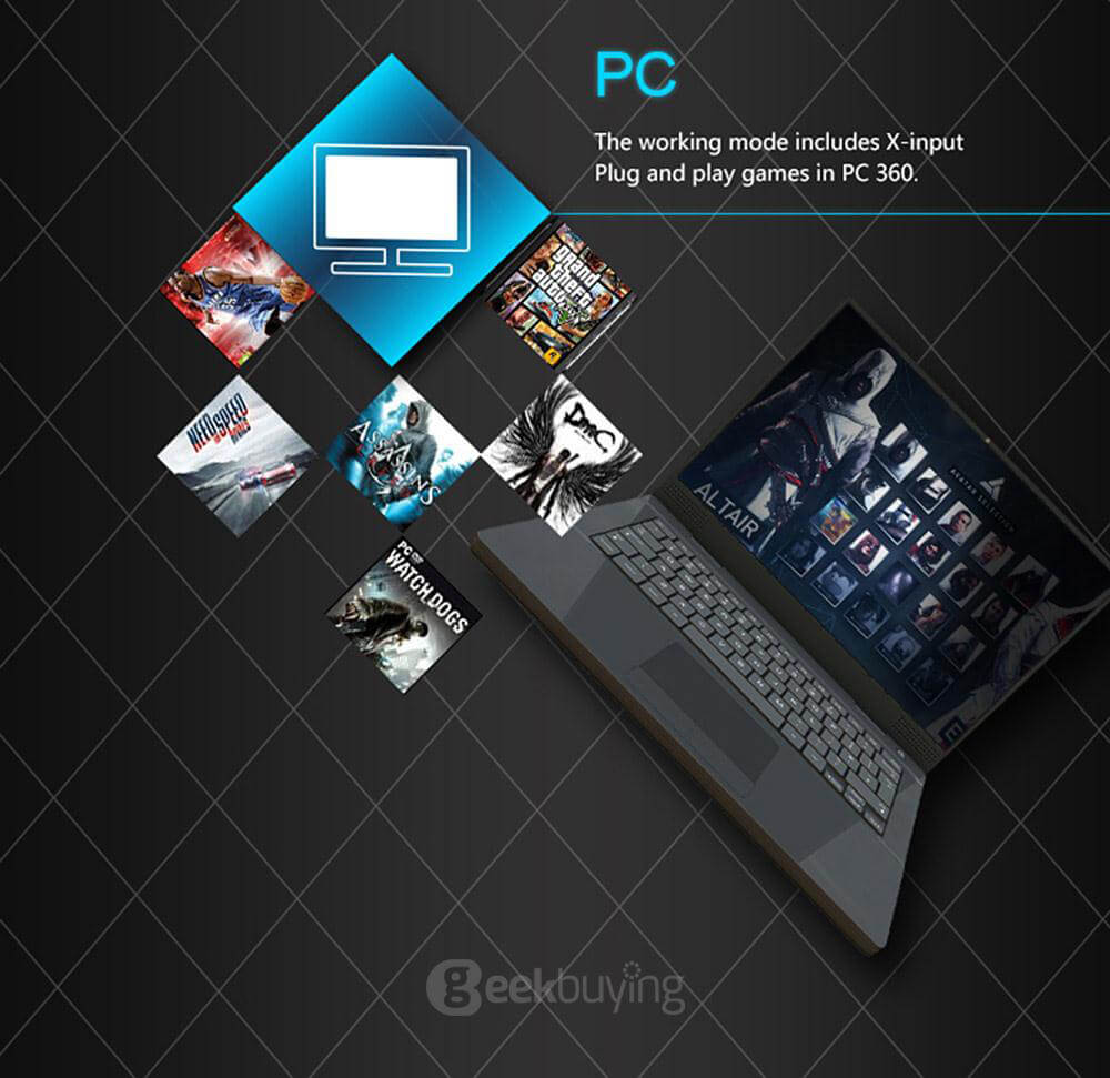 GameSir G3w Wired Gamepad Game Controller for Android/Windows PC/PS3/XBOX/TV BOX - Black