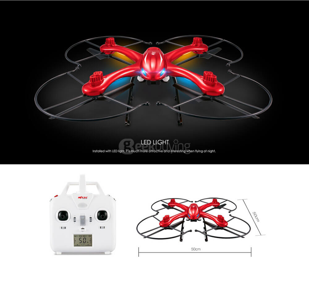 MJX X102H X-SERIES Upgrade X101 FPV Altitude Hold One Key Return 2.4G 4CH 6Axis RC Quadcopter RTF Red