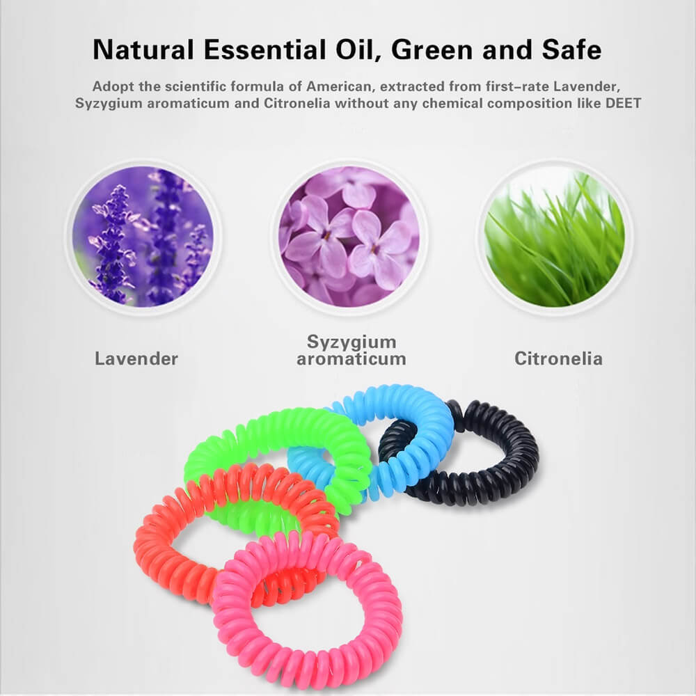 BUGOUT Outdoor Mosquito Repellent Bracelet for Adult and Children  -  5pcs