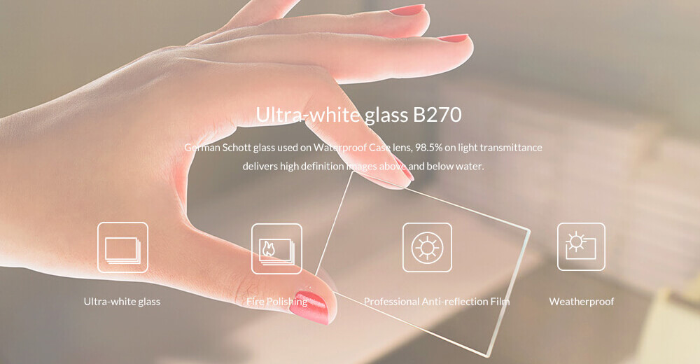 [Spain Stock] Original Xiaoyi YI 4K Waterproof Case Diving 40m Waterproof  for Xiaoyi YI 4K Action Camera 2