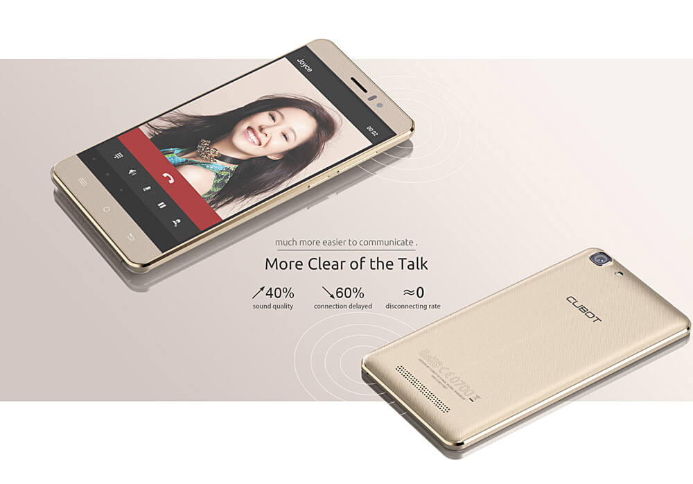 [HK Stock]CUBOT RAINBOW 5.0inch HD Screen 3G Android 6.0 OS Smartphone MT6580 Quad Core 1.3GHz 1GB RAM 16GB ROM 13.0MP Camera OTG Google Play - Black