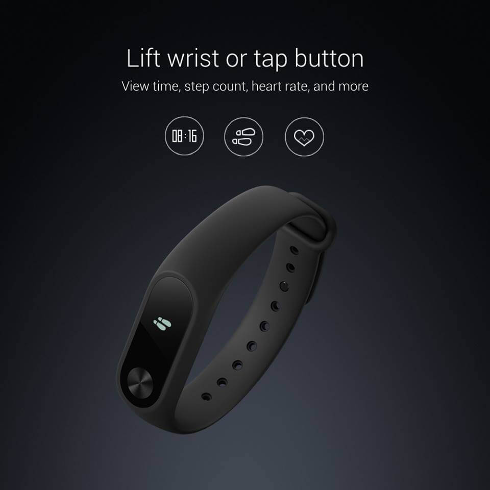 [HK Stock] [Package C]Original Xiaomi Mi Band 2 Smart Bracelet + TPU Strap (Green) + Protective Screen Films (2PCS)