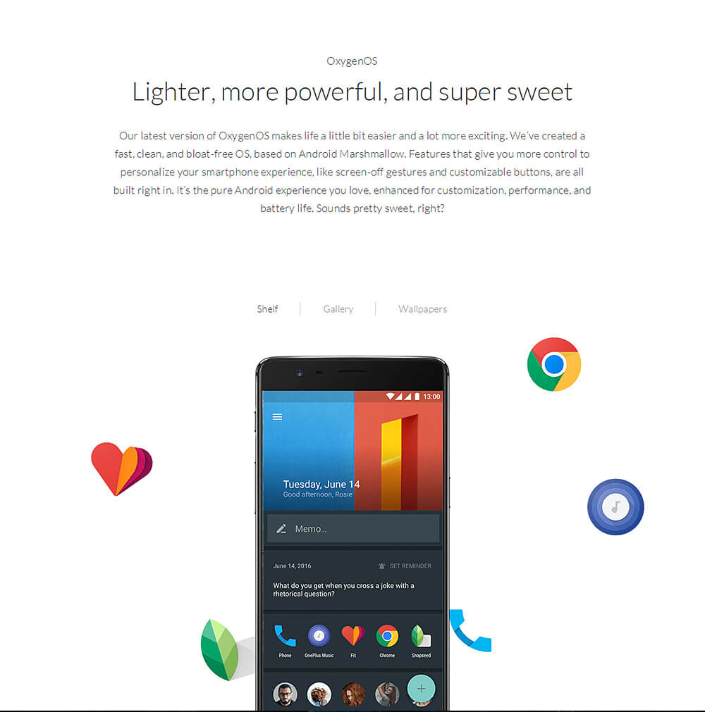 ONEPLUS 3 5.5inch FHD Android 6.0 OS 4G LTE Qualcomm Snapdragon 820 Smartphone 64-Bit Quad Core 6GB RAM 64GB ROM 16.0MP Dash Charge Touch ID NFC - Soft Gold