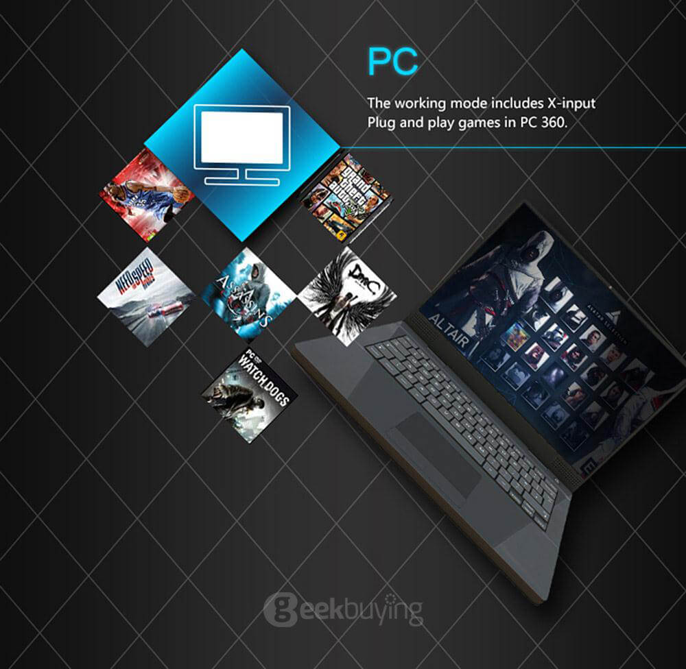 GameSir G3s Enhanced Edition Wireless Gamepad 2.4GHz Bluetooth 4.0 Connection Game Controller for iOS/Android/Windows/PS3 - Orange