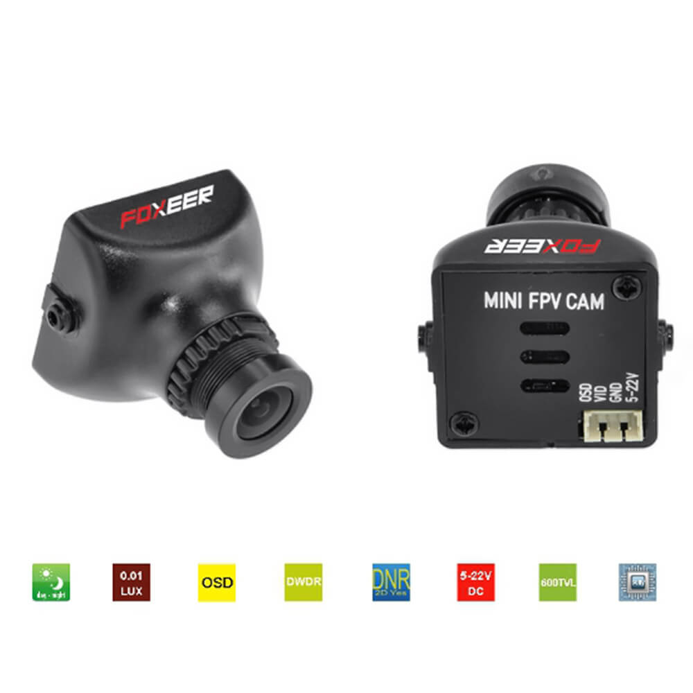 FOXEER HS1177 2.8mm 1/3 Inches SONY 600TVL FPV Camera with Dock for CCD Traversing Quadcopter NTSC